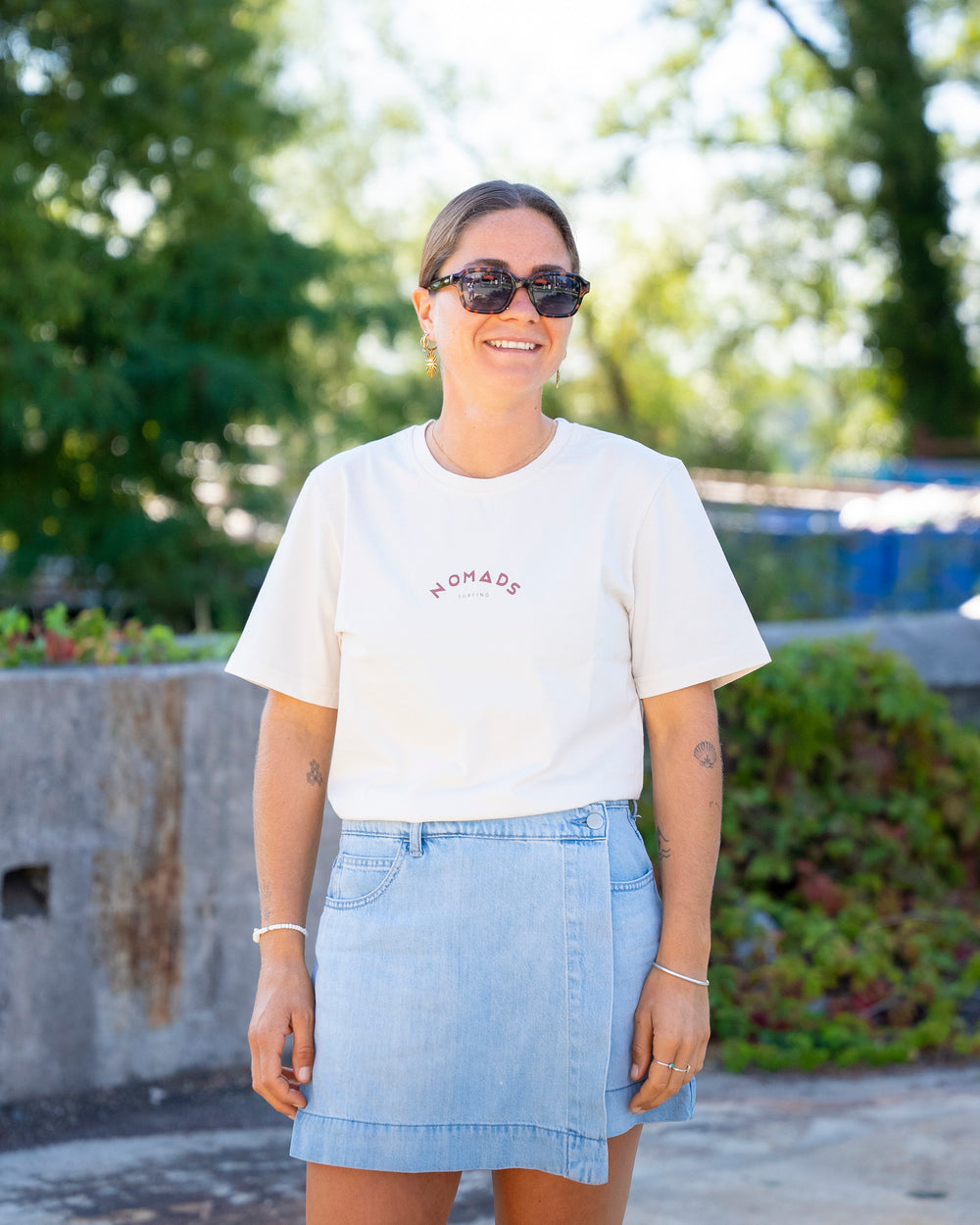 Women's Ecru Organic Cotton T-shirt 