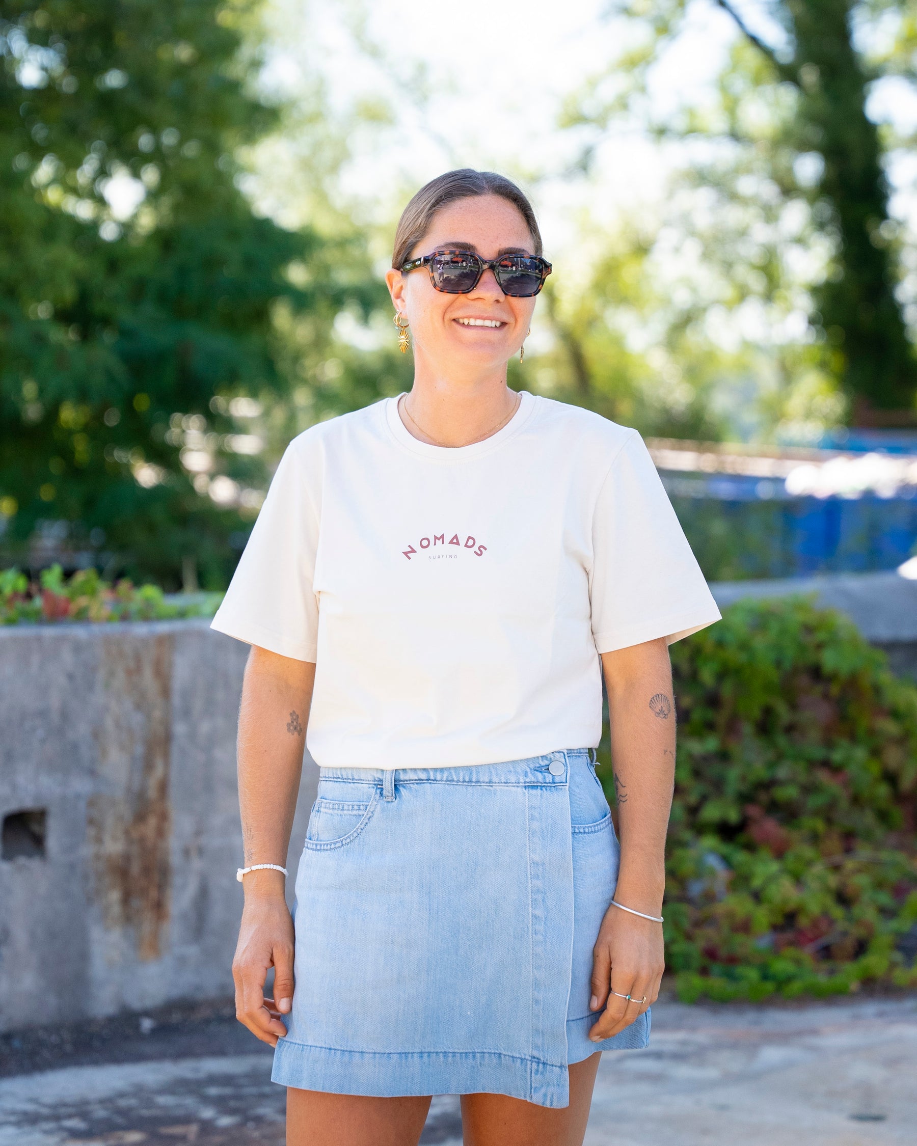 Women's Ecru Organic Cotton T-shirt 