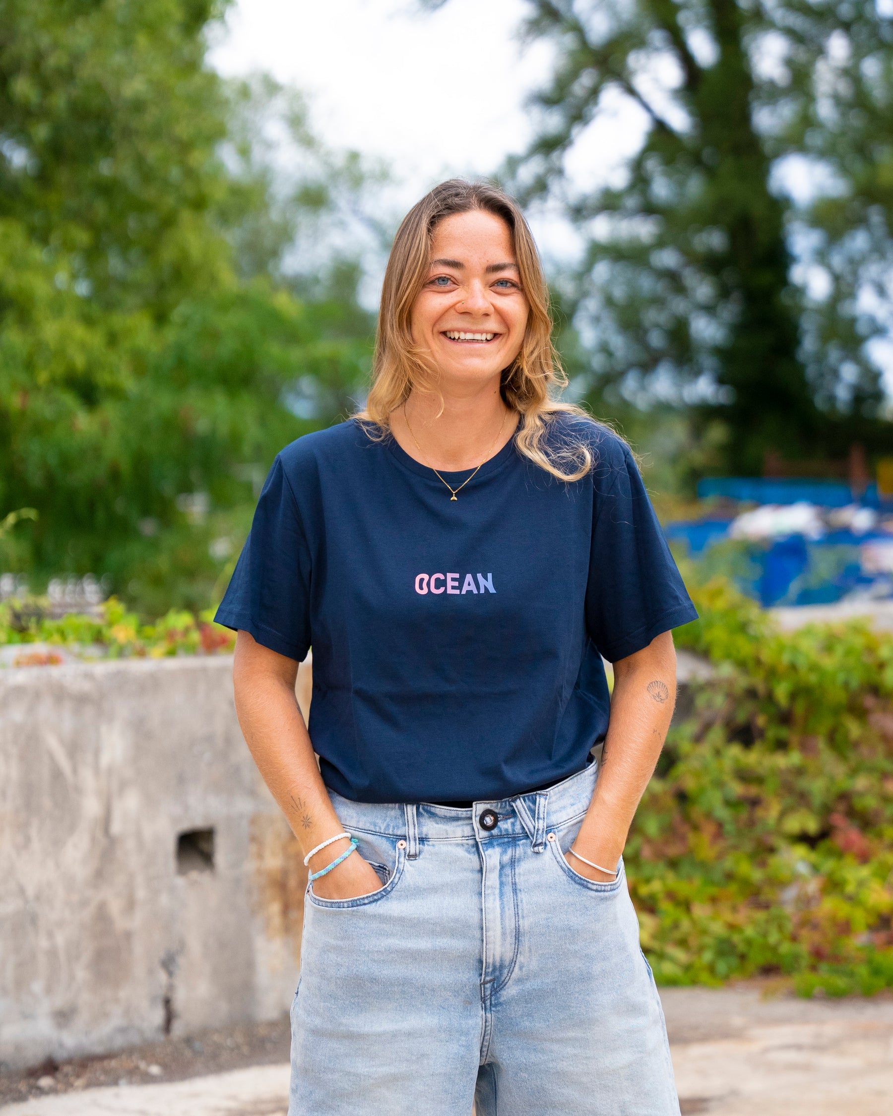 Schwarzes Herren-T-Shirt No Ocean B