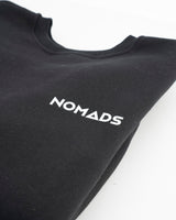Schwarzes Herren-Sweatshirt mit Rundhalsausschnitt