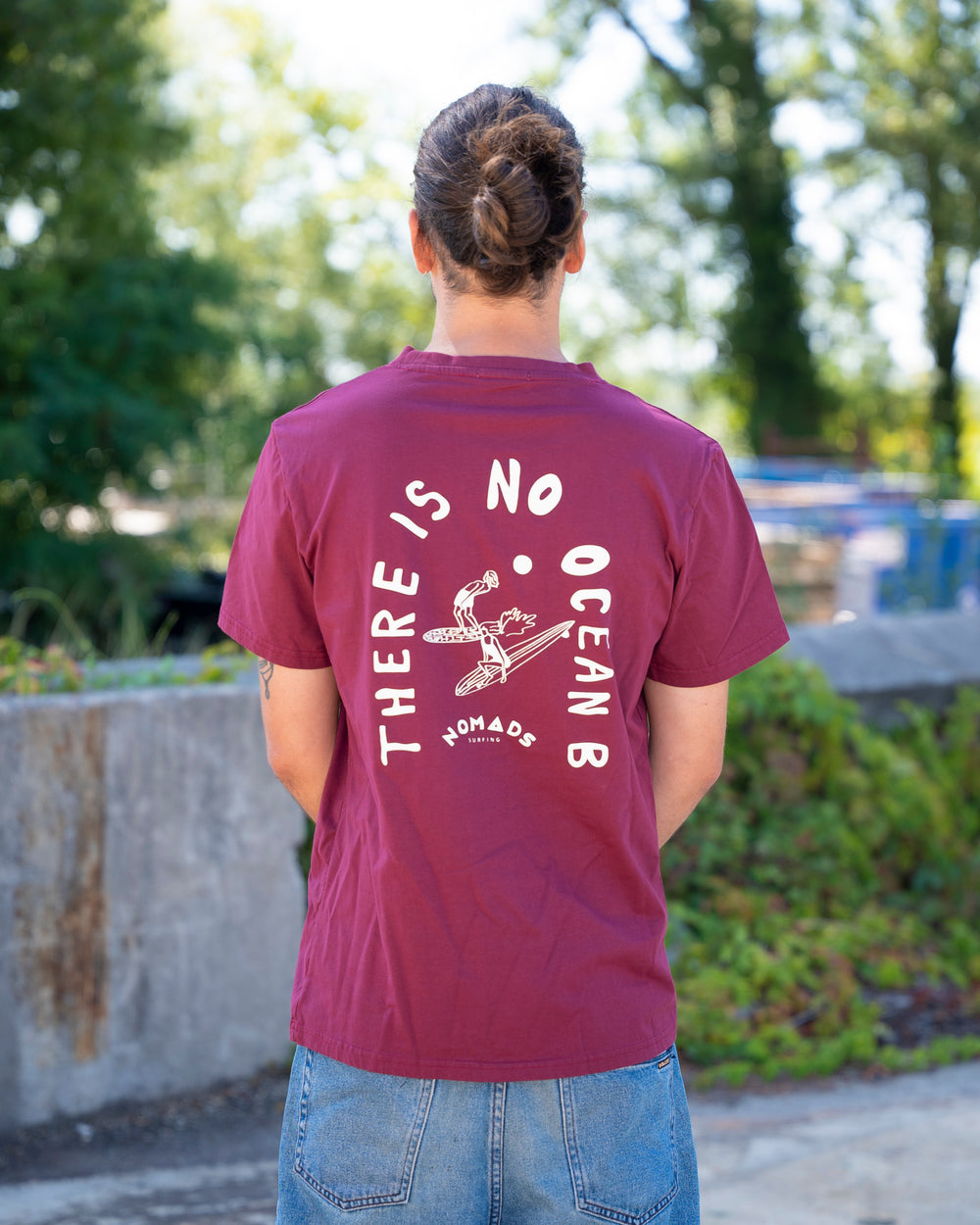 Schwarzes Herren-T-Shirt No Ocean B