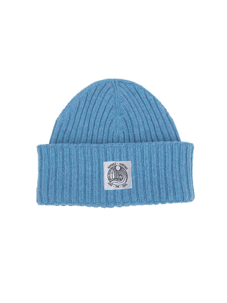 Hellblaue Beanie-Mütze „Made in France“ – Unisex