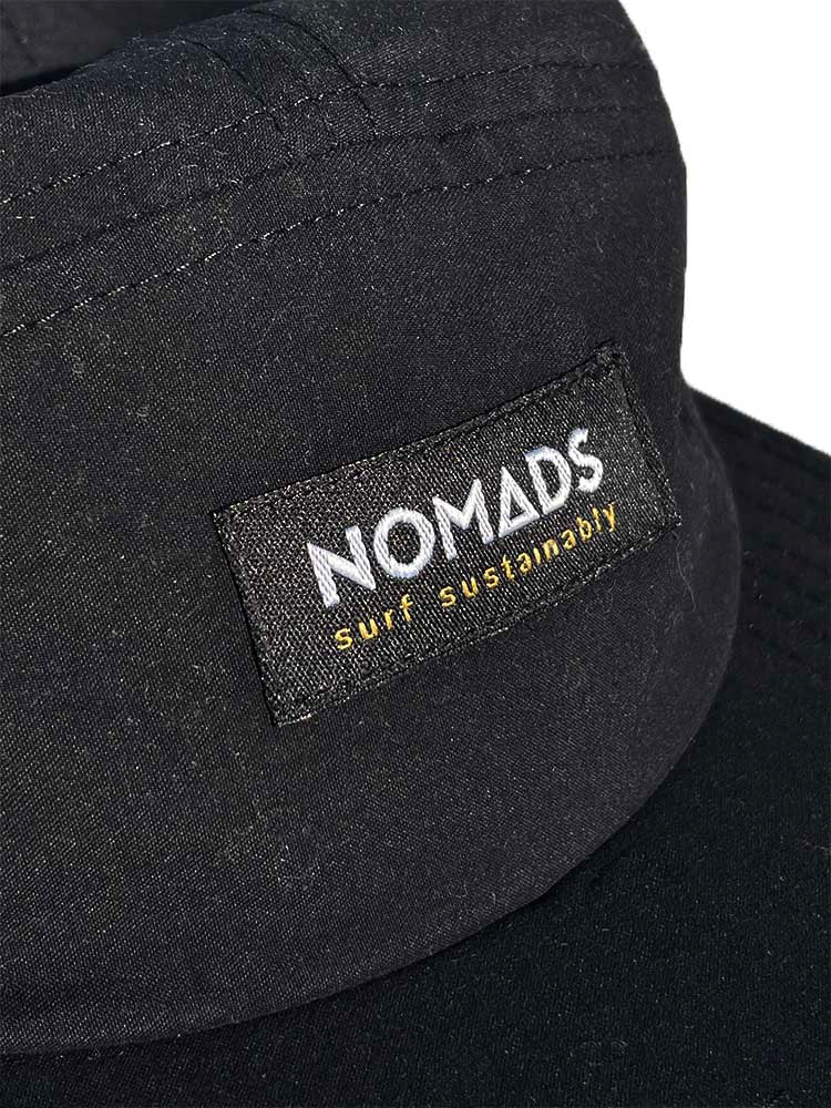 Schwarze 5-Panel-Kappe