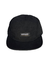 Schwarze 5-Panel-Kappe