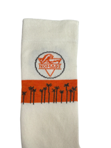 Stadtsocken mit Palmen