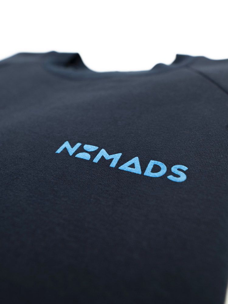 Marineblaues Sweatshirt mit Rundhalsausschnitt für Damen