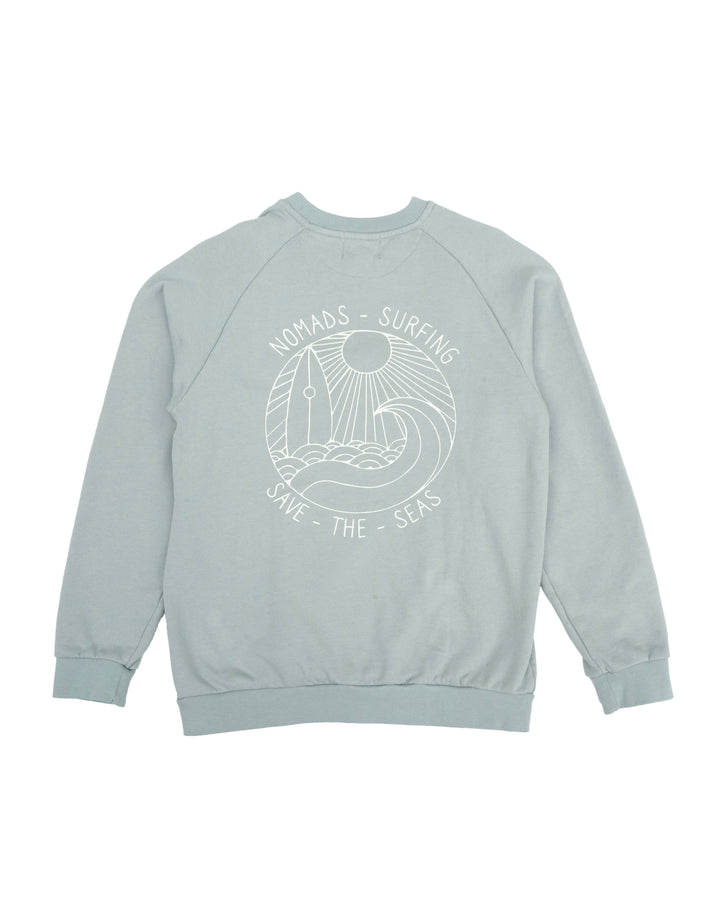 Sweat col rond enfant Vert de Gris