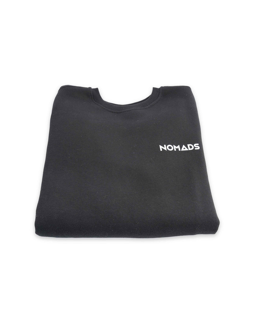 Schwarzes Herren-Sweatshirt mit Rundhalsausschnitt