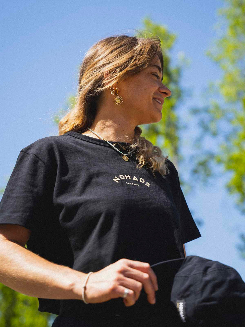 Schwarzes Damen-T-Shirt No Ocean B - 2024