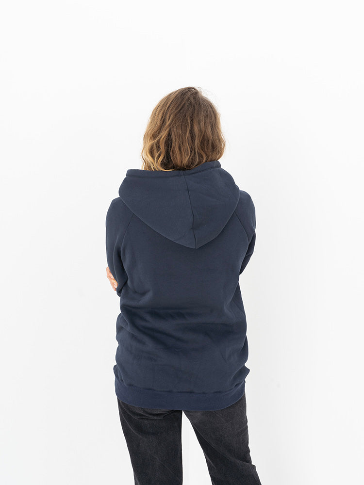Marineblauer Hoodie für Damen