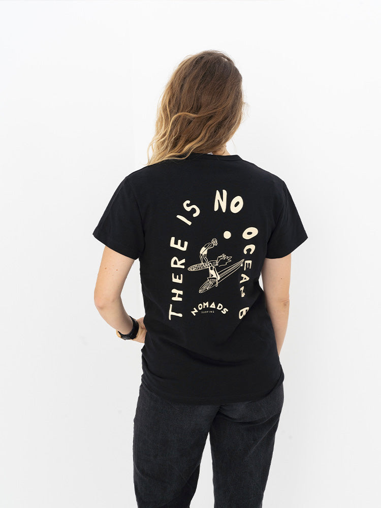 Schwarzes Damen-T-Shirt No Ocean B - 2024