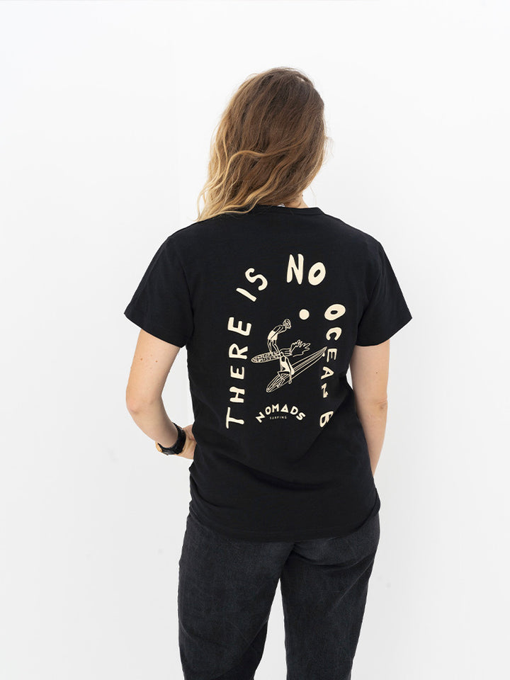 Schwarzes Damen-T-Shirt No Ocean B - 2024
