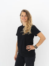 Schwarzes Damen-T-Shirt No Ocean B - 2024